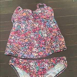 Motherhood Maternity Floral Bathing Suit